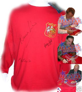 George Best Denis Law Bobby Charlton Signed Manchester United Shirt 