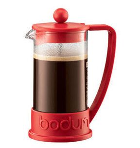 Bodum Brazil French Press Coffee Maker 12oz Red New