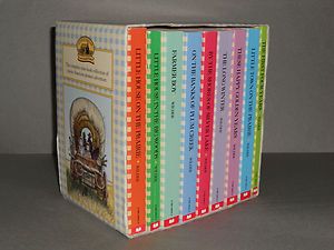    On The Prairie Softcover Books 1 9 w Slipcover Laura Ingalls Wilder
