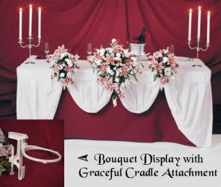 GC Brides Wedding Table Bouquet Flower Holder Clamp Reception 