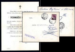 BM023 Protectorate Bohemia and Moravia A H Card Special Cancel 1939 