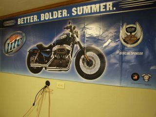   105th Anniversary Miller Lite Banner Better Bolder Summer LQQK
