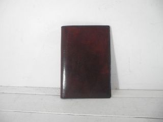 BOSCA Mens Dark Brown Leather Breast Pocket Wallet Old Leather 