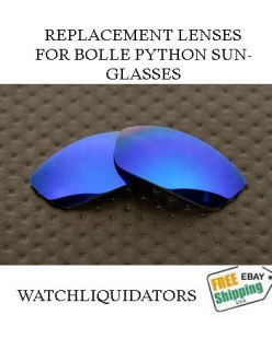REPLACEMENT LENSES FOR BOLLE PYTHON SUNGLASSES POLORIZED ICE BLUE