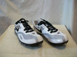 Girls Nike Bowerman Series White Silver Track Field Shoes Size 7 