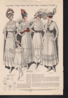 1915 Women Clothing Pattern Bolero Empire Dress Fashion