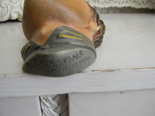 Bossons Congleton England 1986 Infantry Officer Chalkware Head Bust 