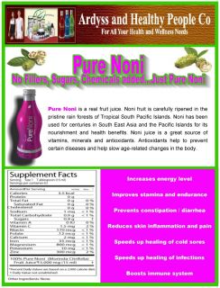 Pure Noni Juice Ardyss for Energy Immune System Fatigue Infection 