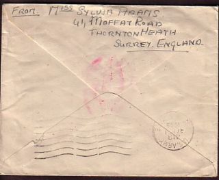 WWII Cover Croydon Liberty SHIP SS Pierre Gibault Mined