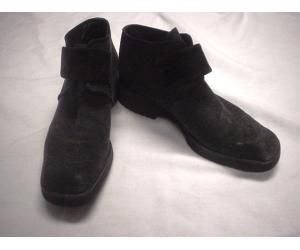 Botticelli Charcoal Gray Black Suede Shoe Boots 7 5 8