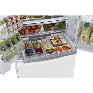   Elite 31.0 cu. ft. French Door Bottom Freezer Refrigerator White Model