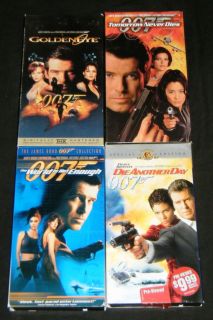 James Bond 007 Pierce Brosnan Complete Set VHS Movies