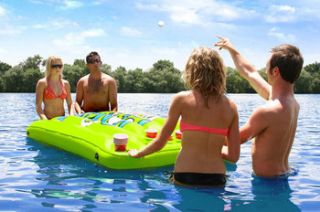 Airhead Pongo Bongo Floating Inflatable Beverage Pong Game Table Ahpb 