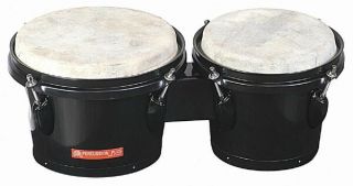Percussion Plus 714BK Tunable Bongo Drums Black Finish