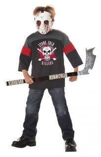 Scary Blood Sport Jason Hockey Player Child Costume