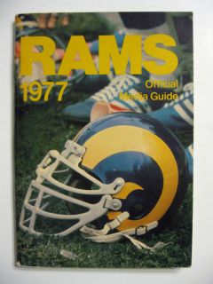   Los Angeles Rams Football Media Guide Joe Namath Brad Davis LSU