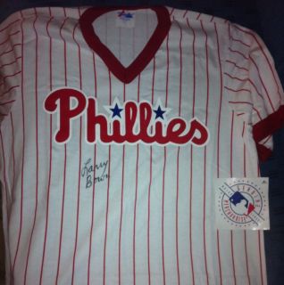 Larry Bowa Signed Philadelphia Phillies Jersey Shirt COA