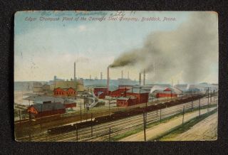   Thompson Plant Carnegie Steel Co Railroad Socialist Dance Braddock PA