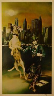 David Bowie 1974 Unreleased Diamond Dogs Tour Promo Poster