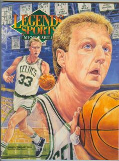 1993 Legends Sports Memorabilia Magazine Larry Bird