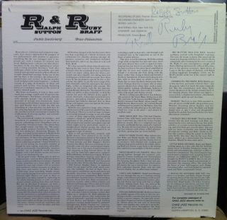 Ralph Sutton Ruby Braff Quartet LP M Autographed
