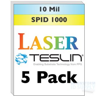 Laser Teslin Synthetic Paper Spid 1000 for Making PVC Like ID Cards 5 