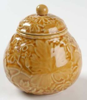 manufacturer bordallo pinheiro pattern vine gold piece sugar bowl lid 
