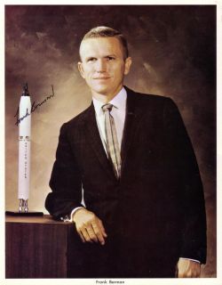   NASA Lithograph Astronaut Frank Borman with Autopen Signature