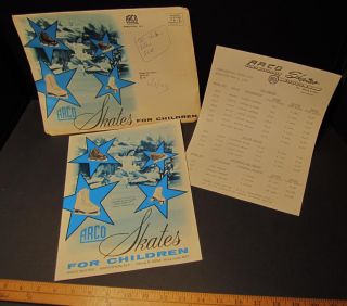 RARE 1963 Arco Ice Hockey Roller Skates Catalog Loaded