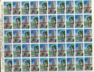 1566 1970 Cal Farleys Boys Ranch Stamp Sheet