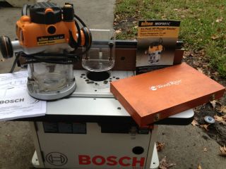   25 HP Plunge Router with Router Bits and Bosch Router Table