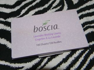 Boscia Lavender Blotting Linens Papers 100 Sheets Each Oily Skin