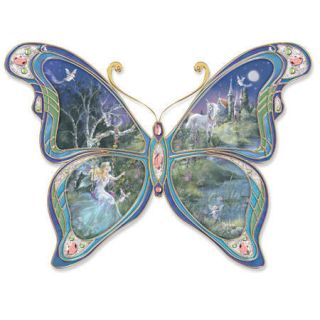 Bradford Exchange Collection Dazzling Dream Butterfly Fairy LE Wall 