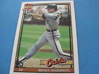 Brady Anderson / Topps 1991 40 Years of Baseball / #97