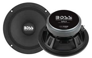 Boss CP8 8 8 1100W Mid Bass Mid Range Car Audio Speakers Pair CP88 