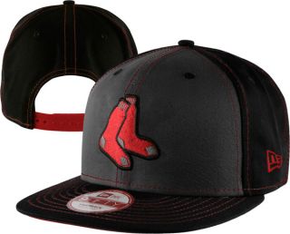 Boston Red Sox Graphite New Era Snapinpop Snapback Adjustable Hat