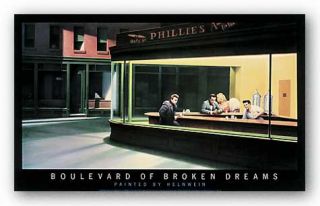 Boulevard of Broken Dreams Helnwein Nighthawks Elvis