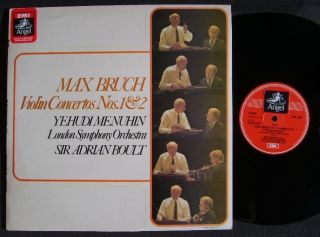 Bruch Menuhin Boult Violin Concertos UK EMI Stereo LP