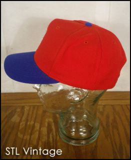 Vtg 80s Retro Wool Blend G Snapback Baseball Cap Hat Trucker Plain 