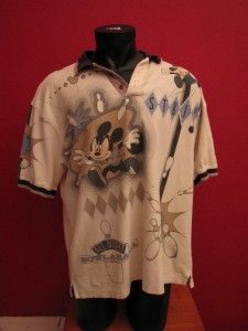 Mickey Mouse Bowling Disney Bowl A Rama Strike Polo Shirt Size XXL 2 