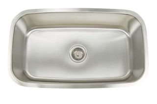 series stainless steel undermount single bowl sink model ar3118 d9