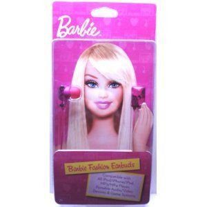 Barbie Fashion Earbuds Earphones Pink Bows