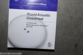  GE Security 5812 Rnd Round Acoustic Glassbreak Sensor