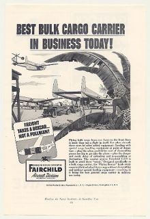 1954 Fairchild C 119 Flying Boxcar Aircraft Print Ad