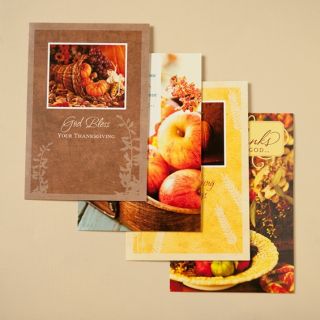 Thanksgiving Boxed Greeting Cards  Dayspring 12 Cards/4 Designs/KJV 