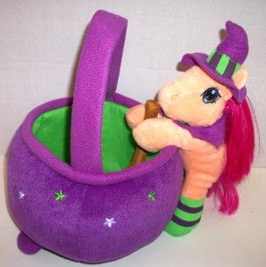 My Little Pony Witch Halloween Basket Plush Pink Purple