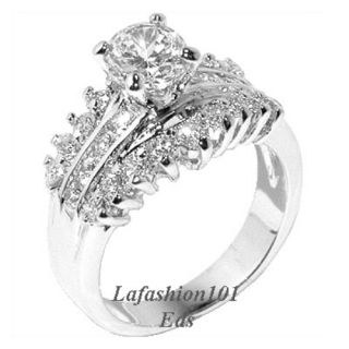   15ct Brilliant Cut Womens Bridal Wedding Ring Size 5 6 7 8 9 10
