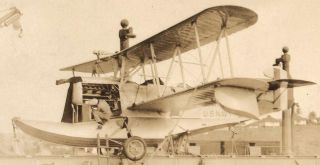   Amphibian Sea Plane on Catapult Bremerton Washington 1924