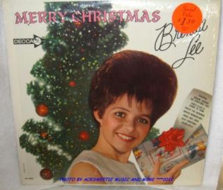 BRENDA LEE MERRY CHRISTMAS LP ON DECCA   BEAUTIFUL MONO COPY!