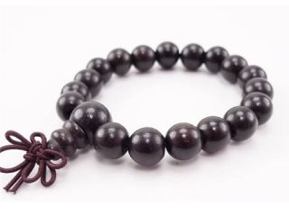   18 10mm Black Sandalwood Buddhist Prayer Beads Mala Bracelet 6